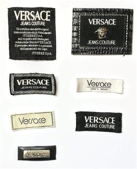 etichetta gianni versace|vintage versace tags.